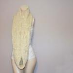 Oversized Chunky Cowl Scarf In Cream
