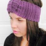 Turban Headband Knotted In Mulberry Purple